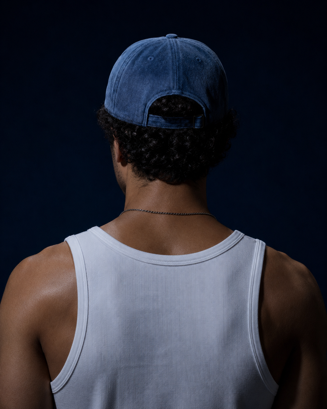 Acid-Washed Baseball Cap – Blue