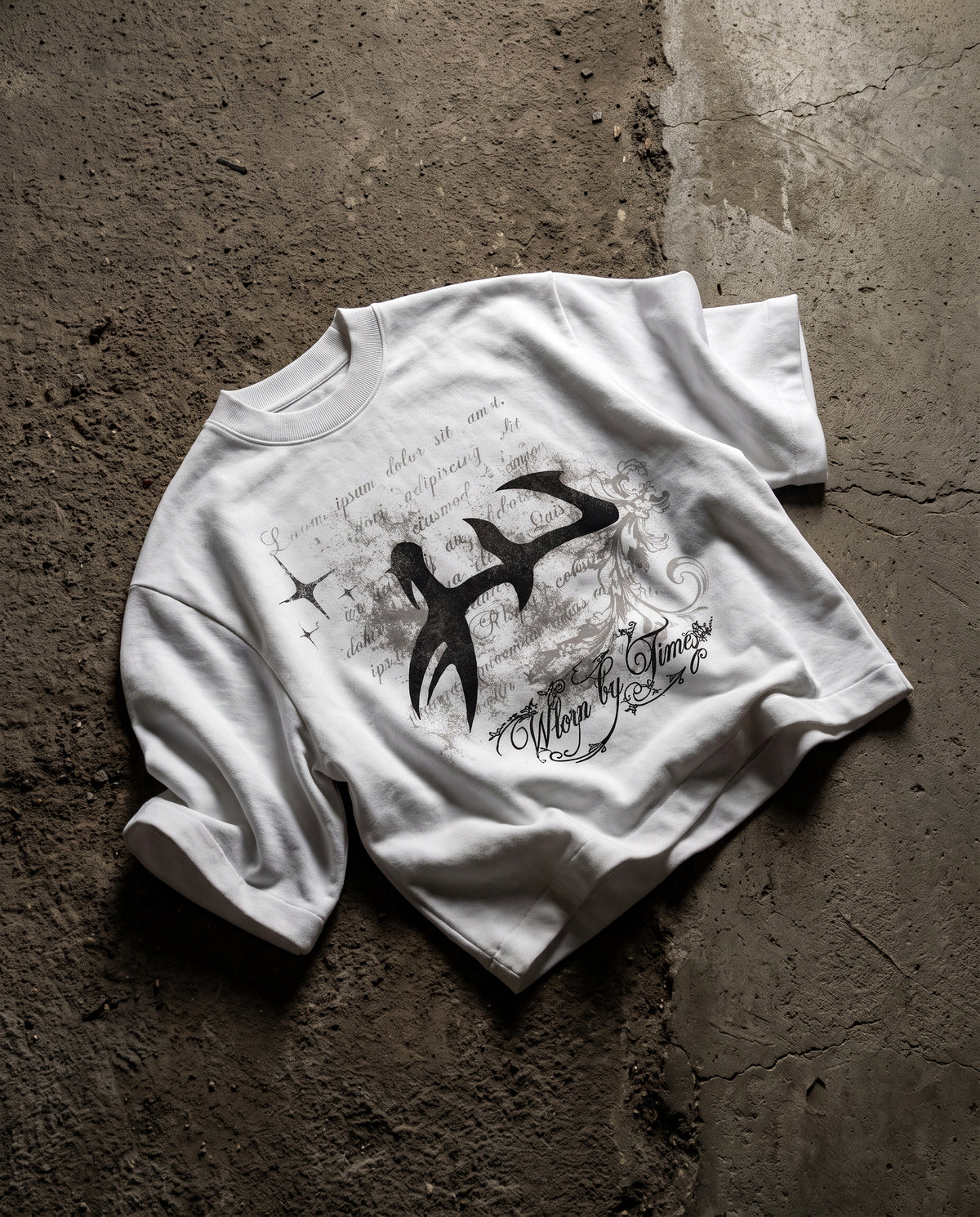 Worn by Time Boxy Tee white