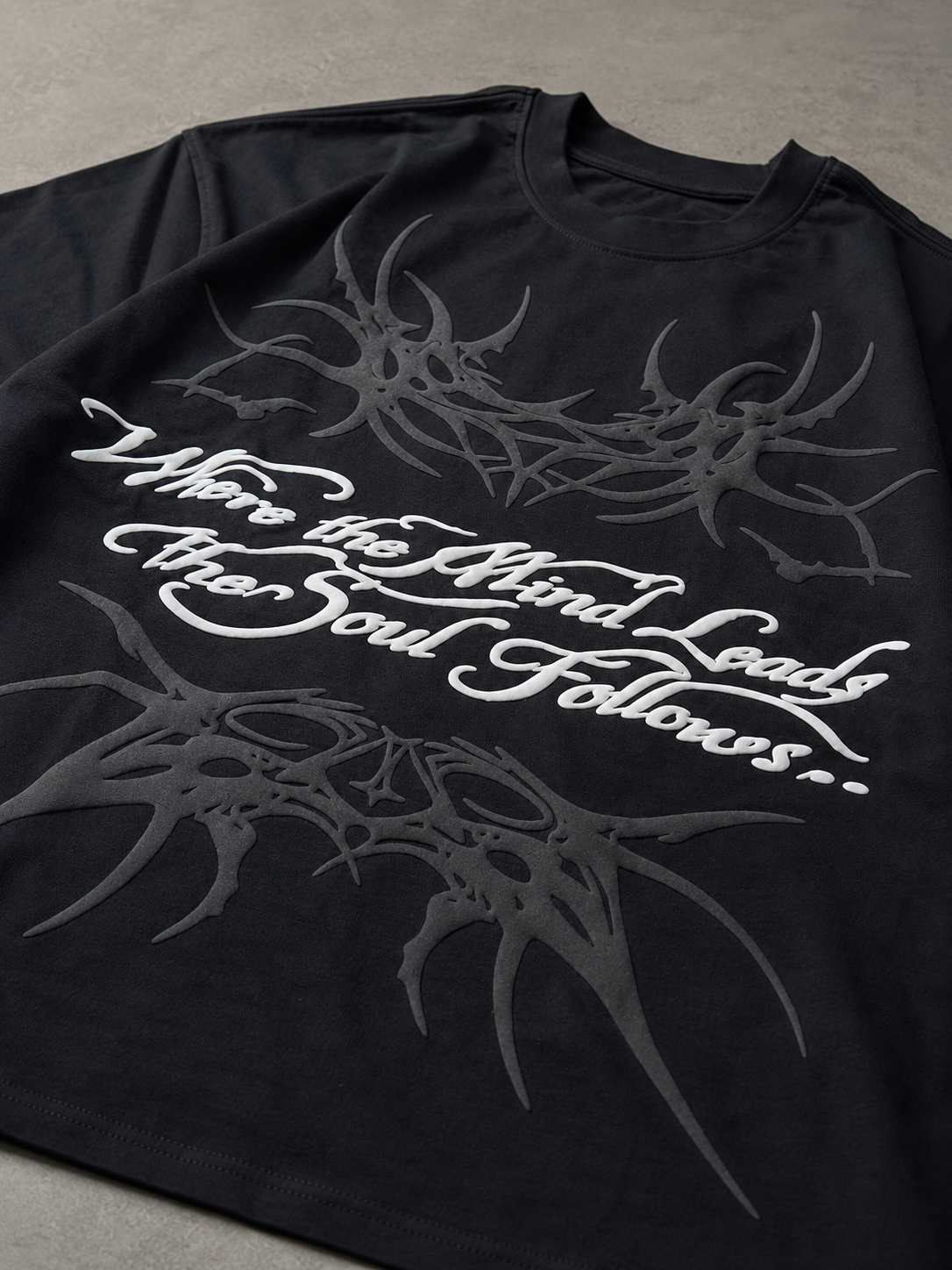 Where Mind Boxy Tee ( PUFF - PRINT )