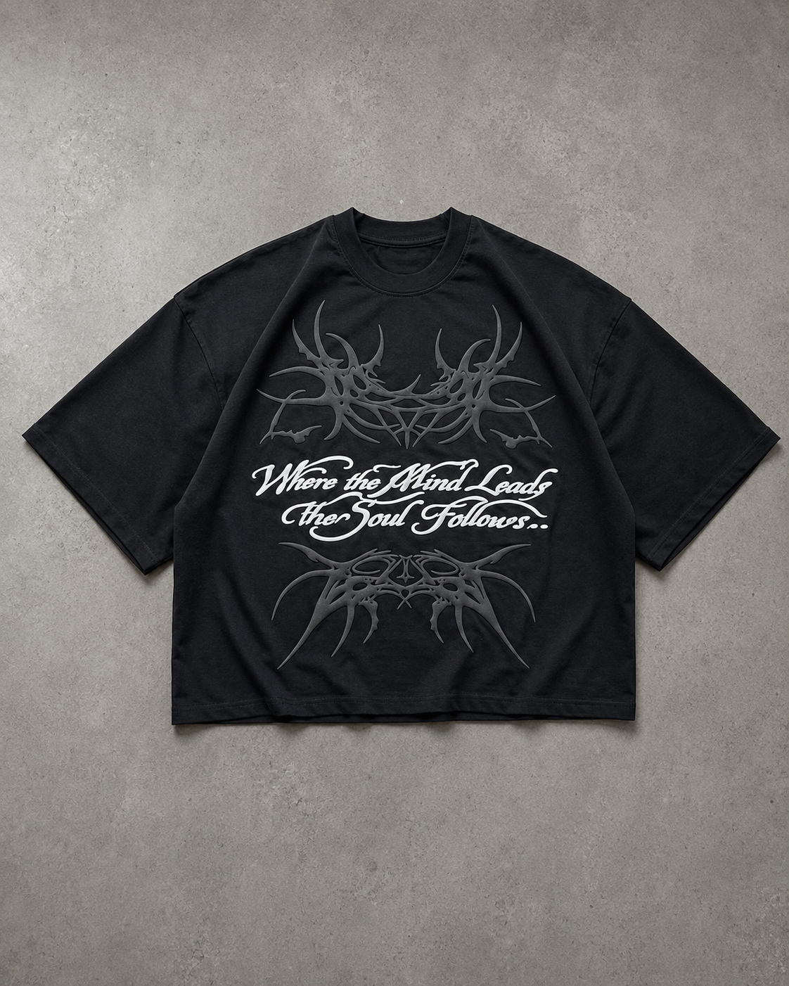 Where Mind Boxy Tee ( PUFF - PRINT )