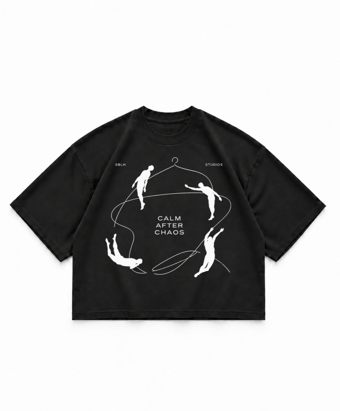 Calm After Chaos Boxy Tee black