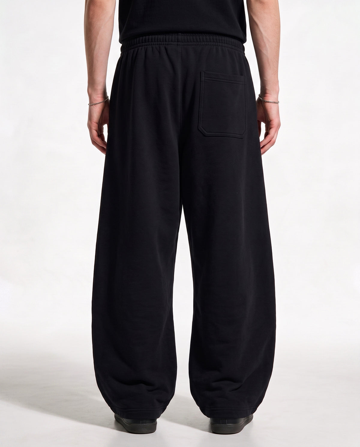 Black Balloon Sweatpants back view